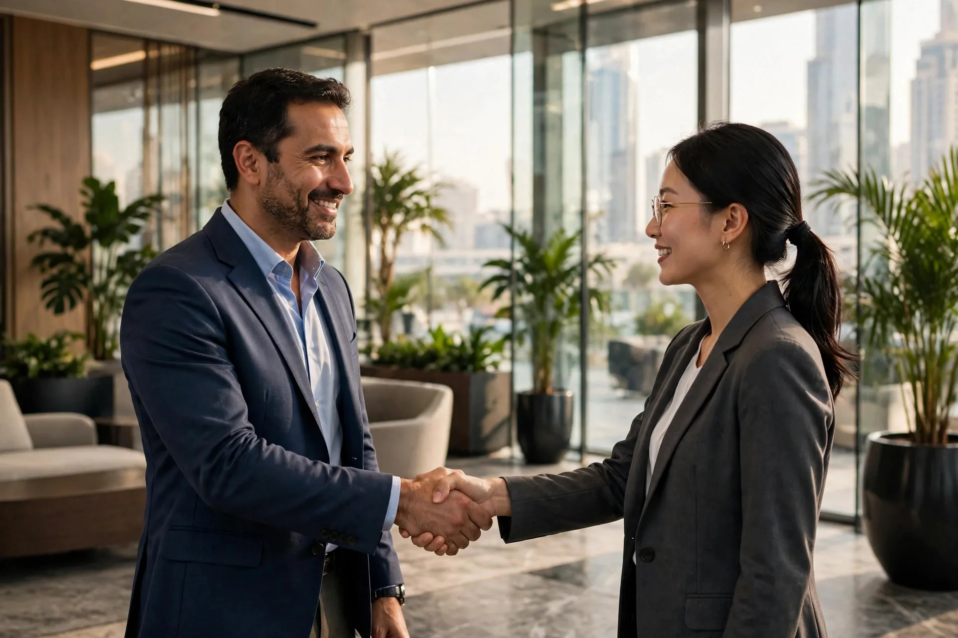 Business owner meeting an accountant in Dubai