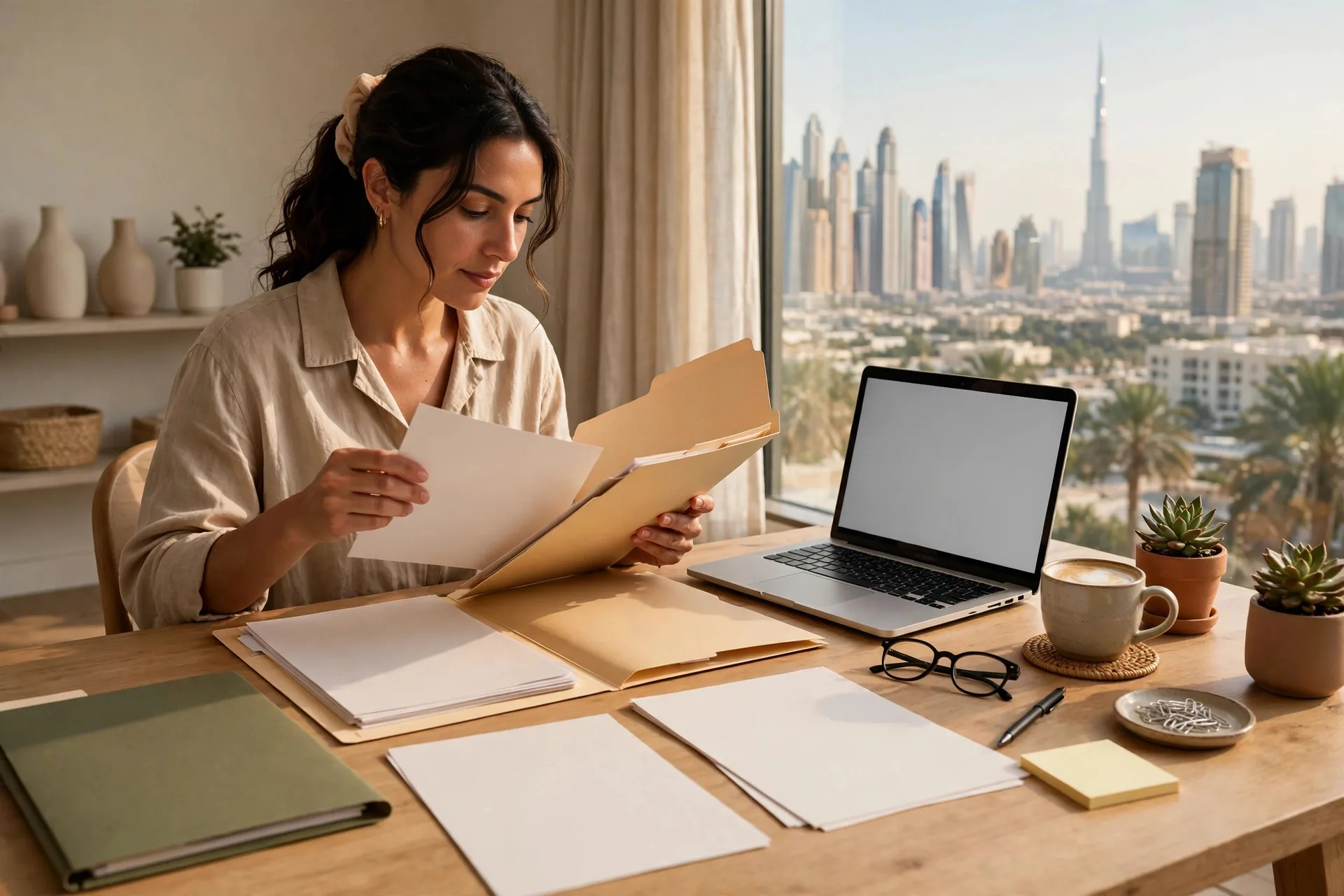 Simple monthly bookkeeping setup for a UAE freelancer